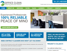 Tablet Screenshot of officecleanireland.com